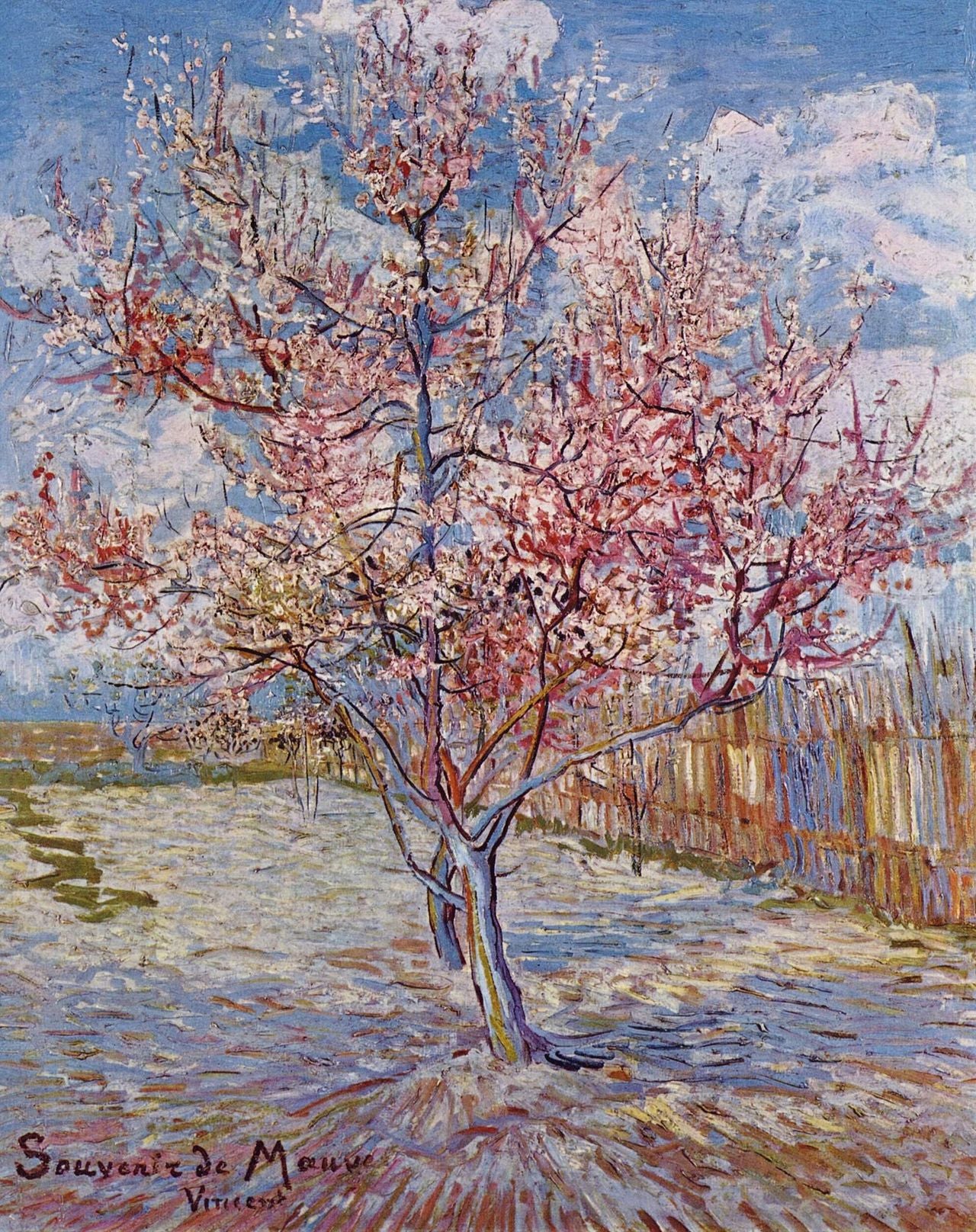 🌸 Kwitnąca brzoskwinia – Vincent van Gogh (1888)