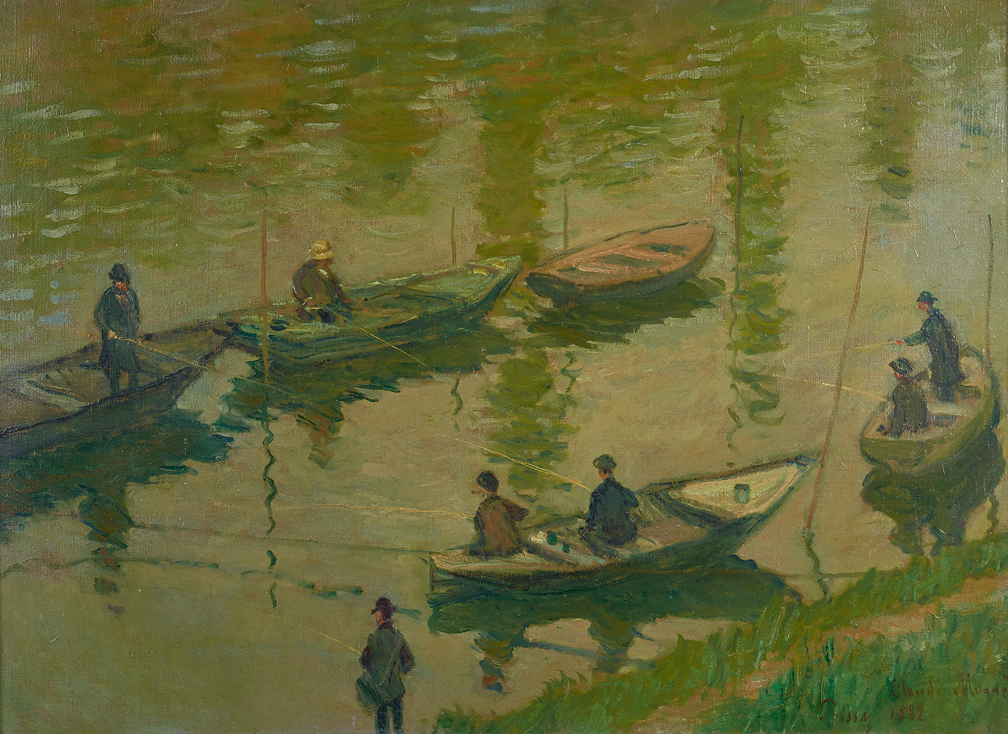🎣 Rybacy na Sekwanie w Poissy – Claude Monet (1882)