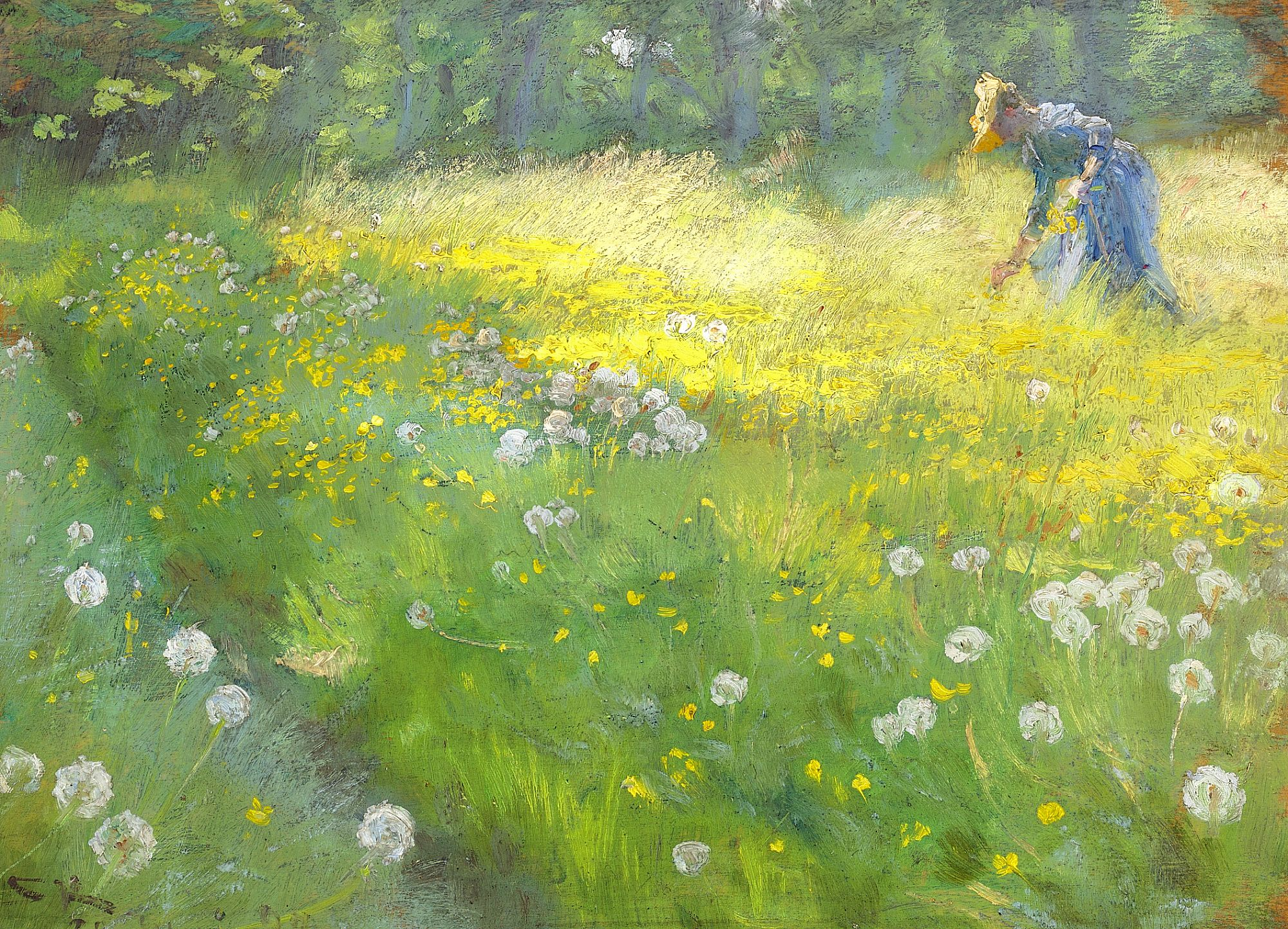Fru Marie Krøyer w Haven w Skagen - Peder Severin Krøyer