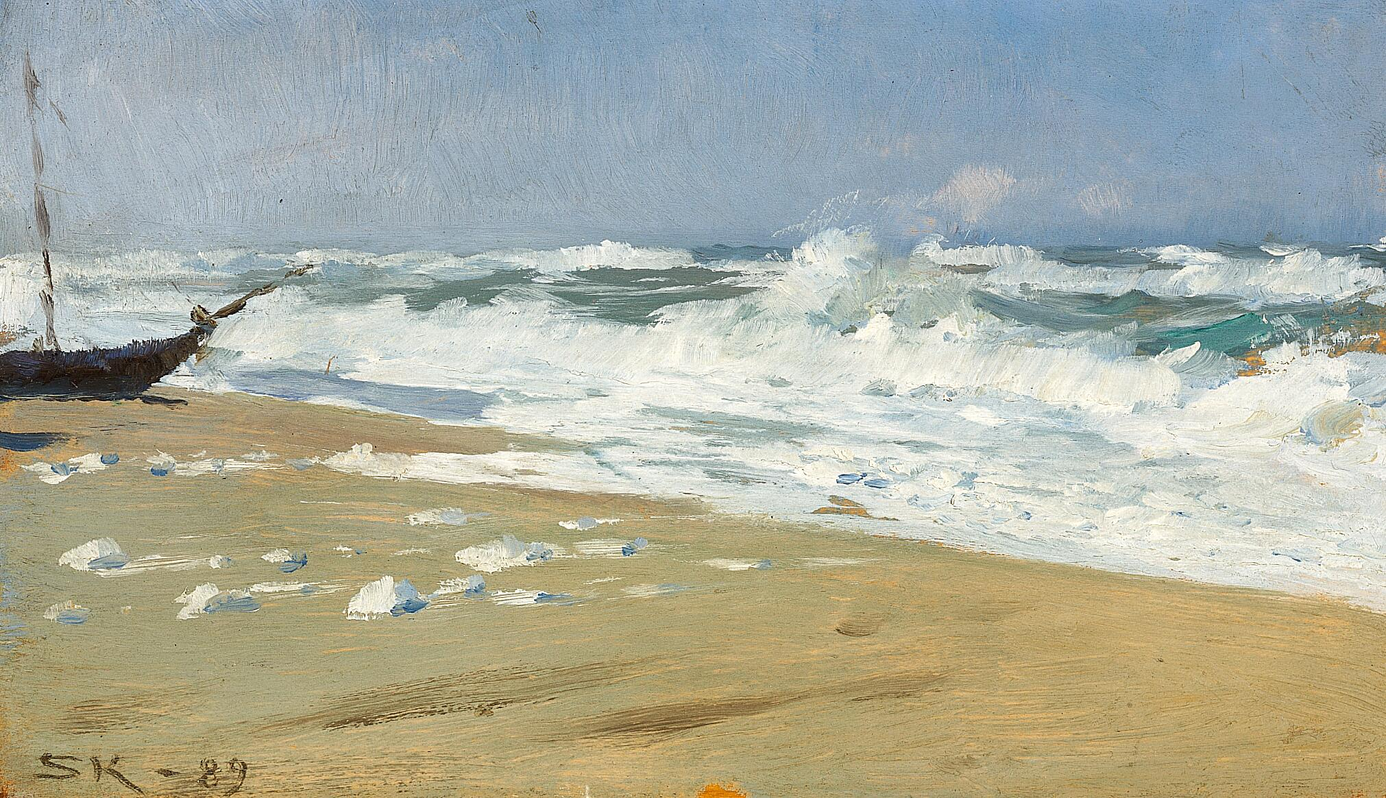 Studium plaży. - Peder Severin Krøyer