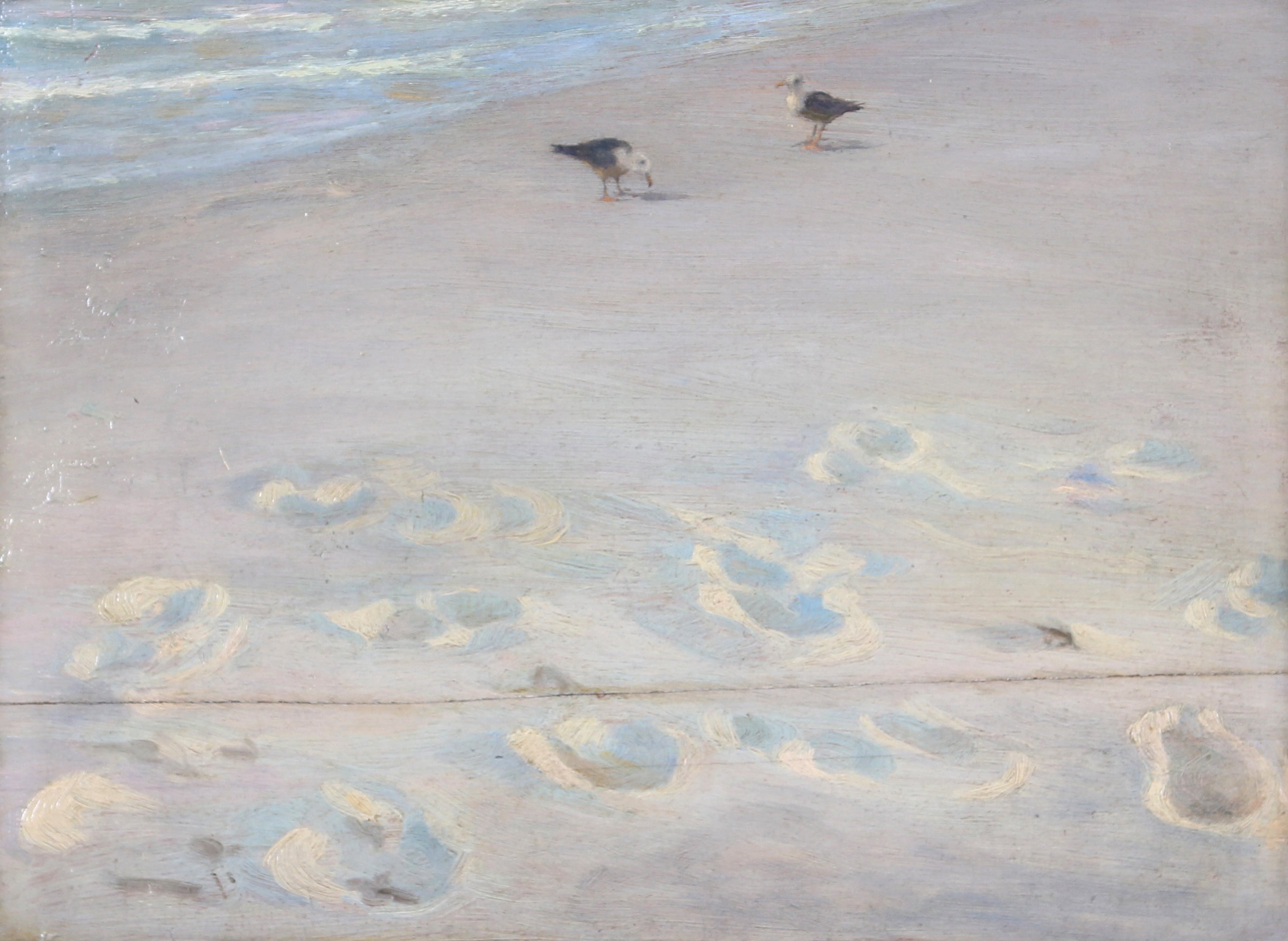 Odciski stóp na piasku - Peder Severin Krøyer