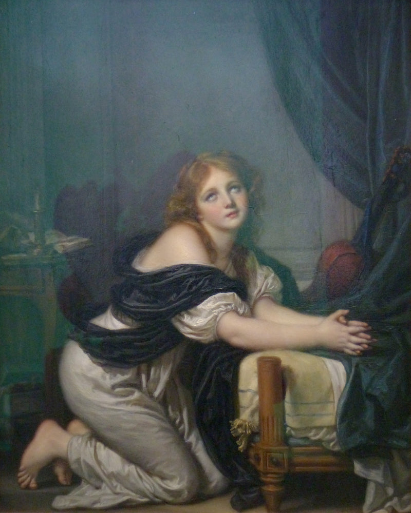 Modlitwa poranna - Jean-Baptiste Greuze