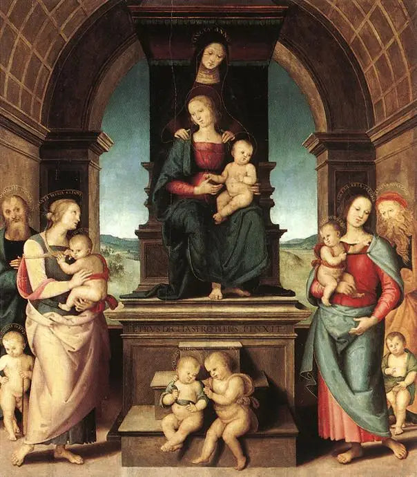 Rodzina Najświętszej Maryi Panny - Pietro Perugino