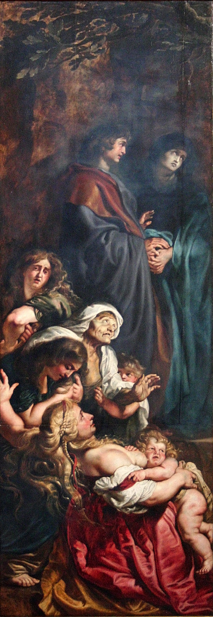 Wzniesienie Krzyża (lewy panel) - Peter Paul Rubens