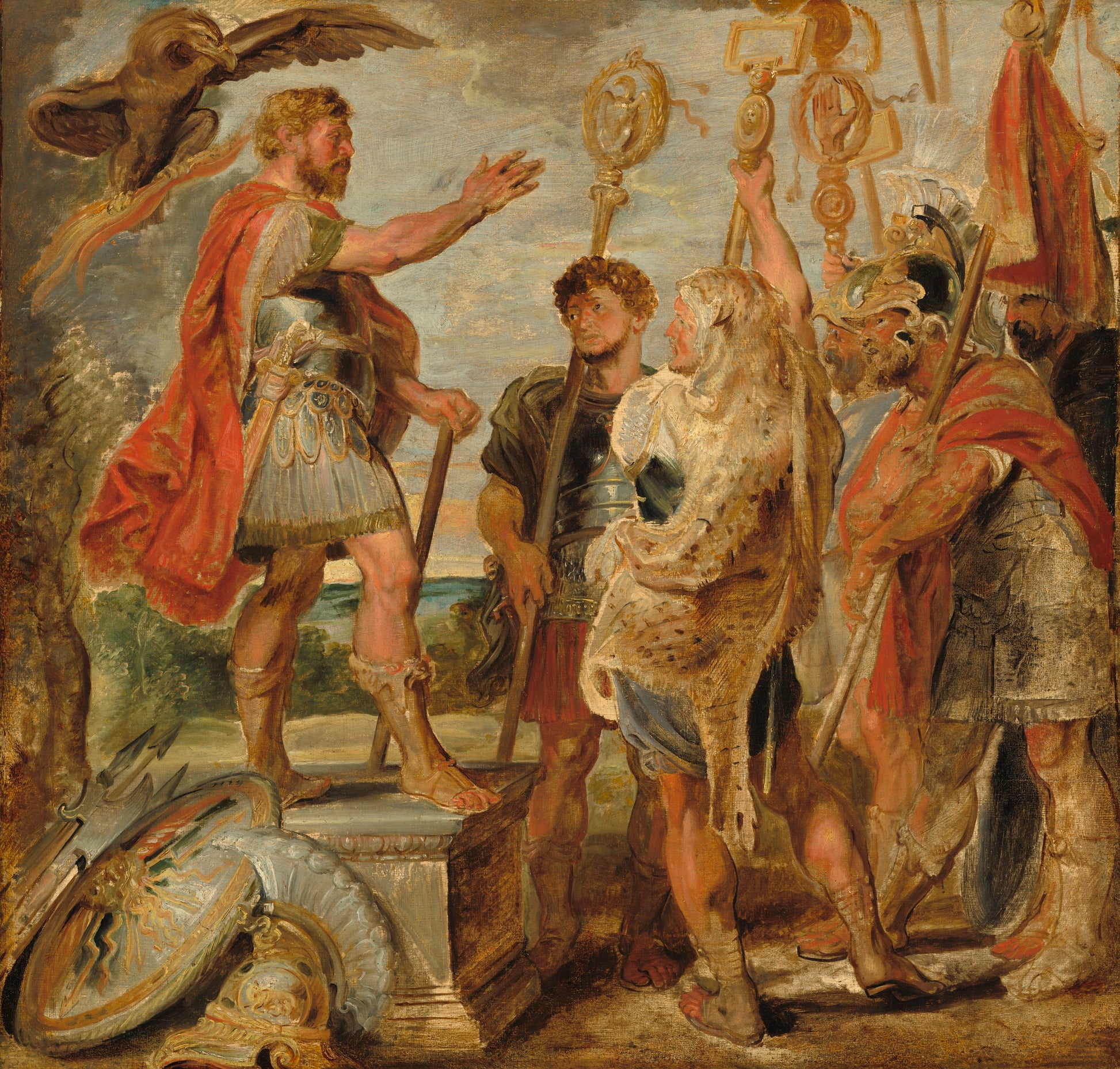 Decjusz Mus zwracający się do legionów - Peter Paul Rubens