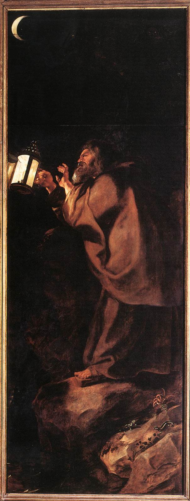 Pustelnik z lampą - Peter Paul Rubens