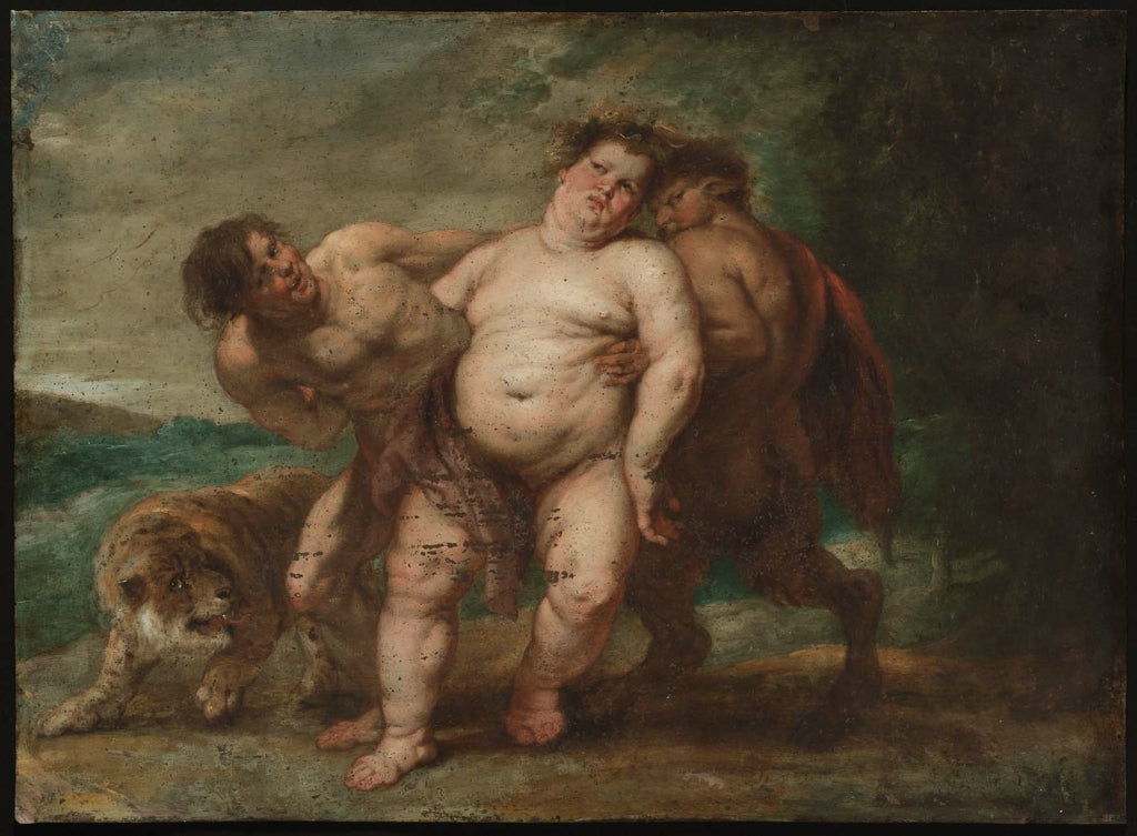 Bacchus pijany z faunem i satyrem - Peter Paul Rubens