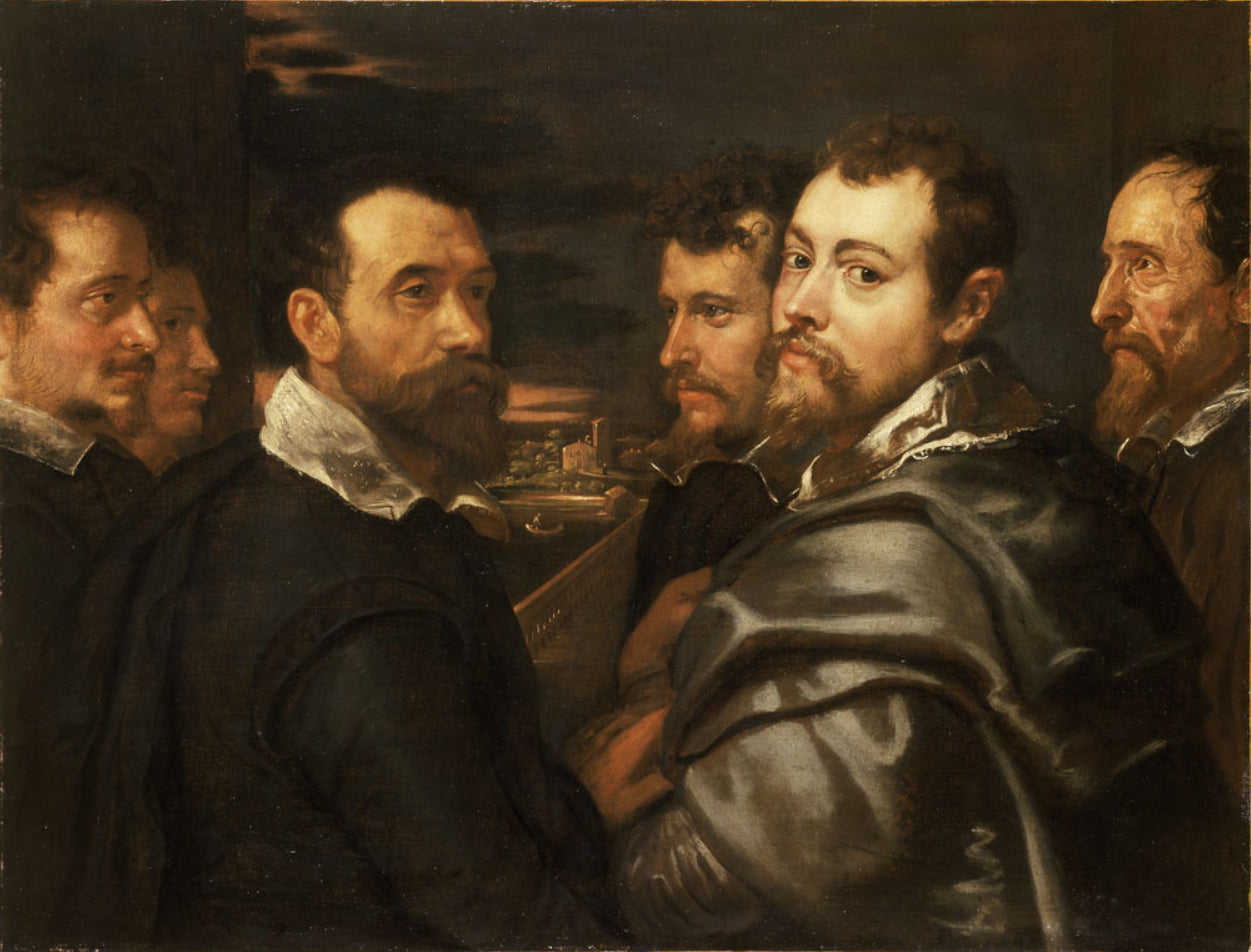 Autoportret w kręgu przyjaciół z Mantui - Peter Paul Rubens