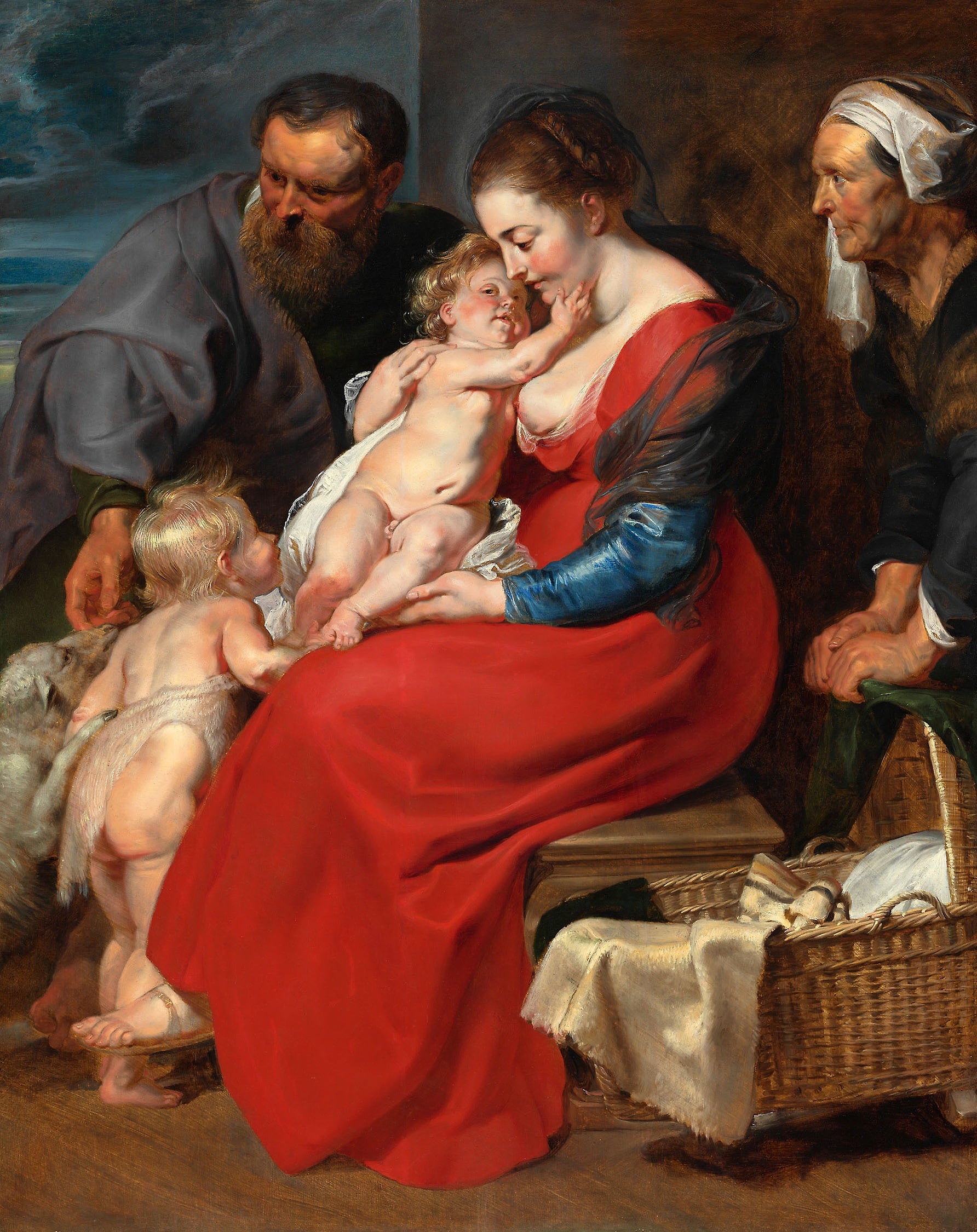Święta Rodzina z świętą Elżbietą i świętym Janem - Peter Paul Rubens