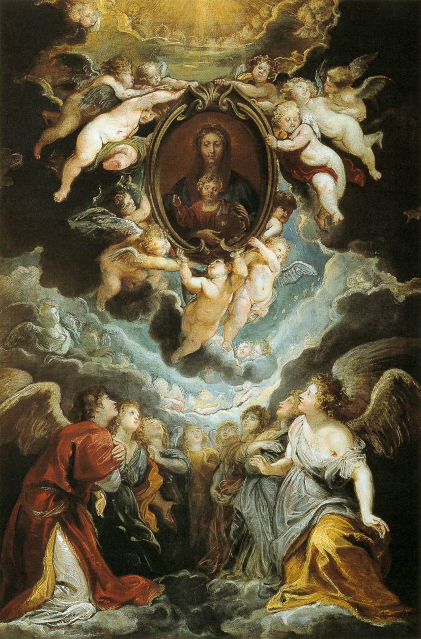 Madonna della Vallicella adorowana przez serafiny i cherubiny - Peter Paul Rubens