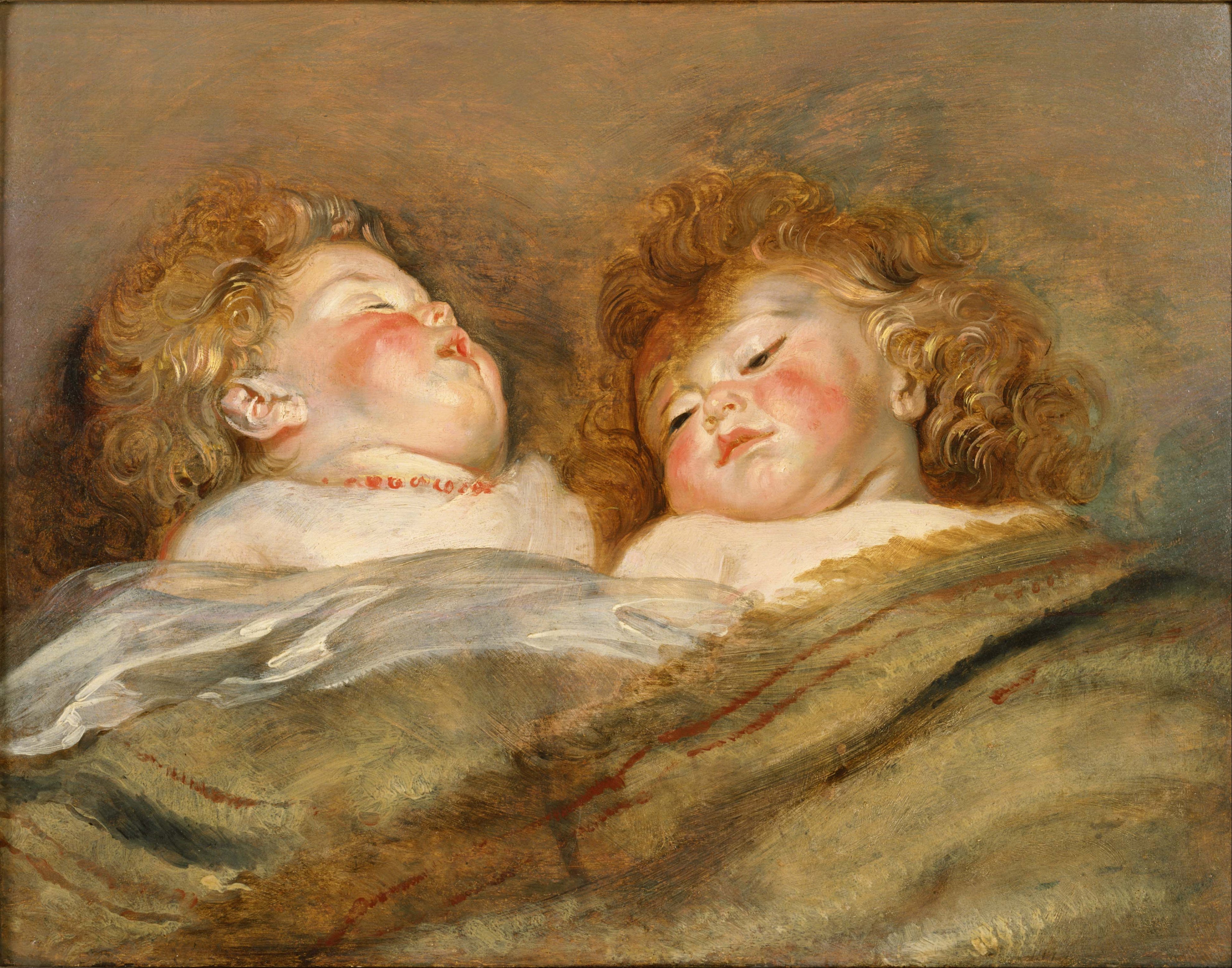 Dwoje śpiących dzieci - Peter Paul Rubens