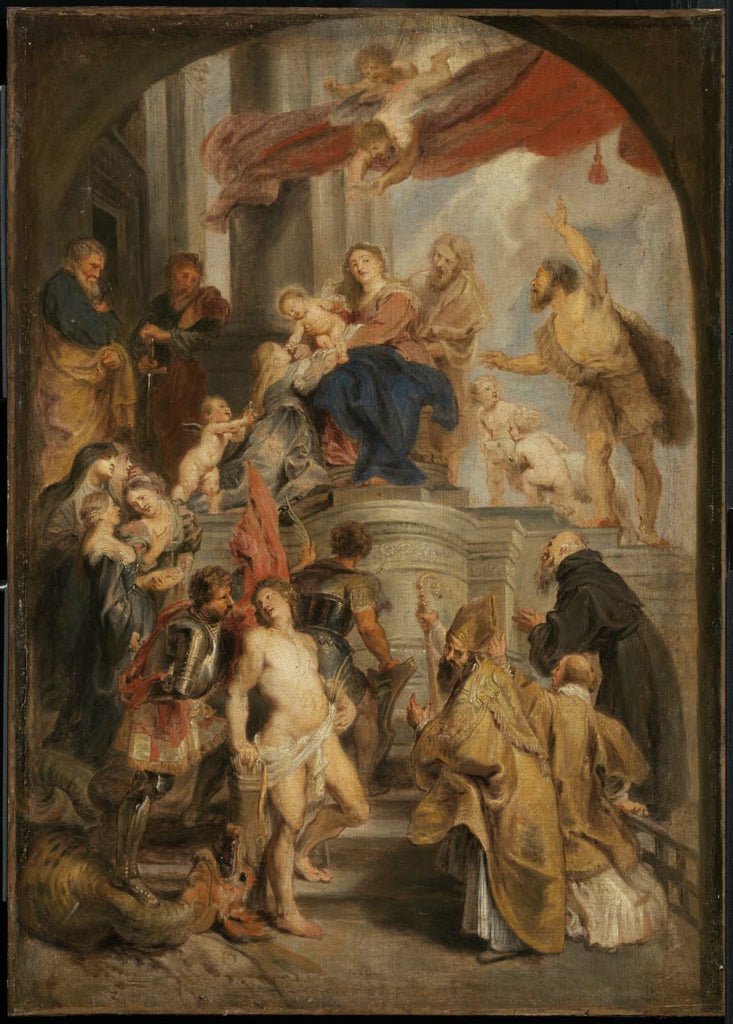 La Vierge à l'Enfant adorée par les saints - Peter Paul Rubens