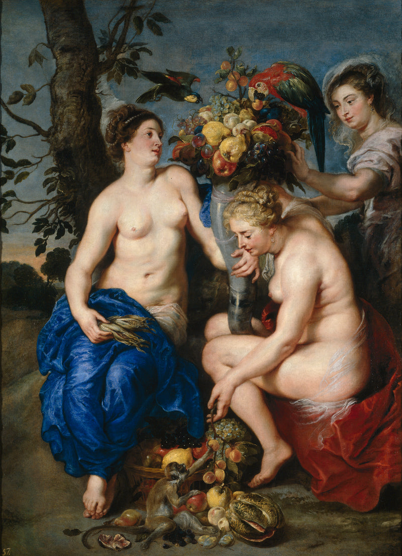 Cérès et deux nymphes - Frans Snyders