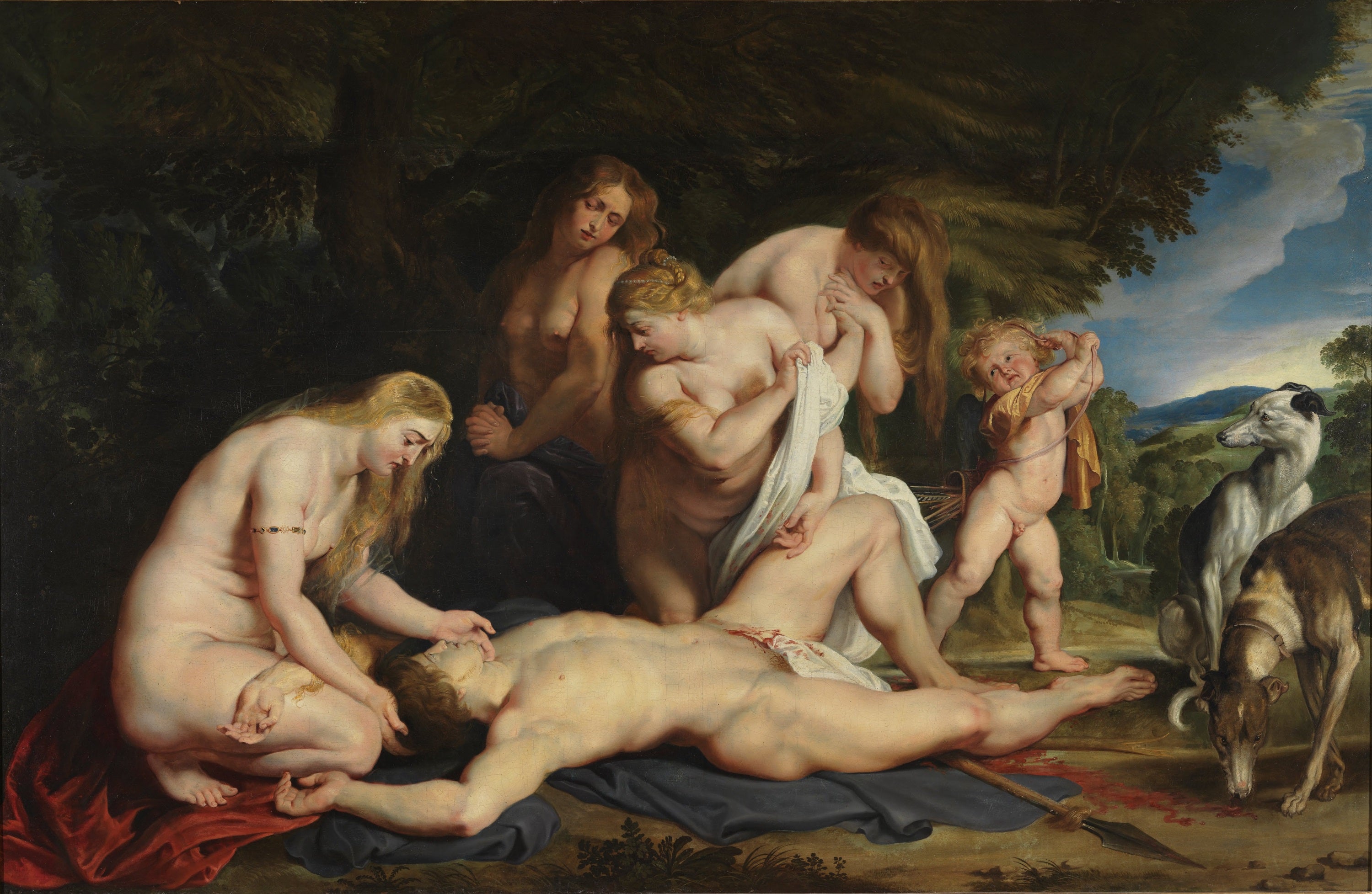 Śmierć Adonisa - Peter Paul Rubens
