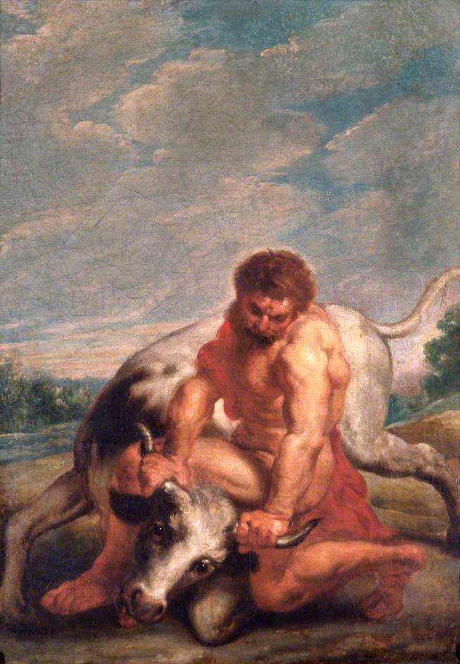 Herkules walczący z Achéloosem w postaci byka - Peter Paul Rubens