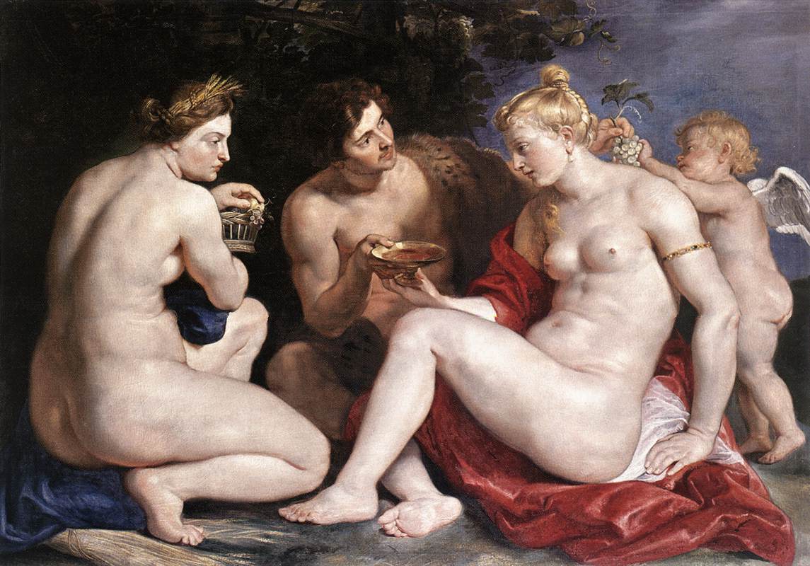 Friget Sine Baccho et Cerere Wenus - Peter Paul Rubens