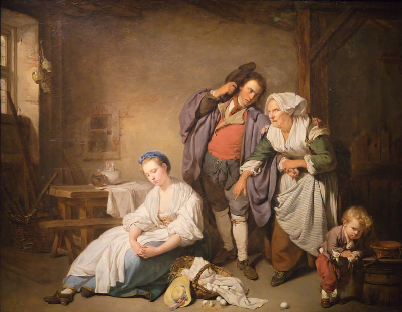 Rozbite jajka - Jean-Baptiste Greuze