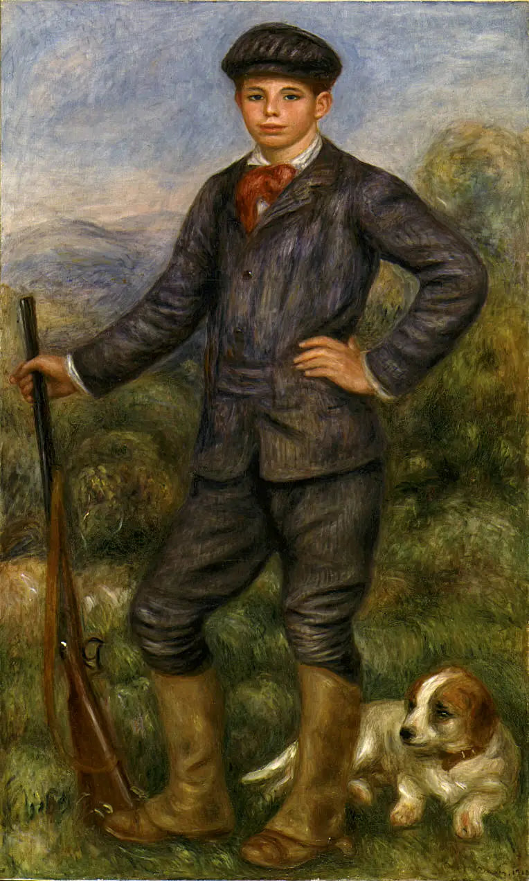 Jean Renoir jako myśliwy - Pierre-Auguste Renoir
