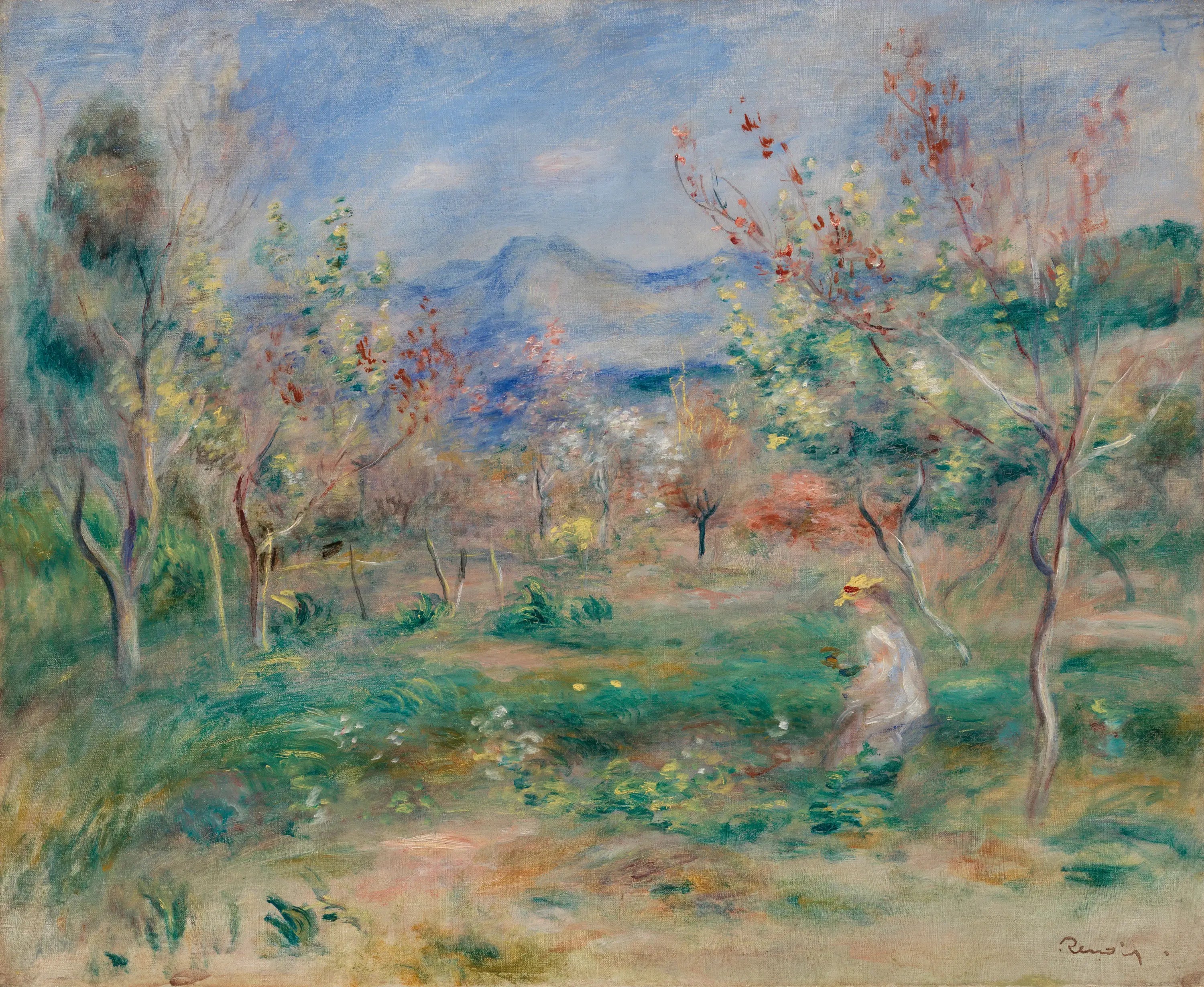 Reproduction du tableau « Paysage - Pierre-Auguste Renoir » par Alpha Reproduction en peinture à l’huile