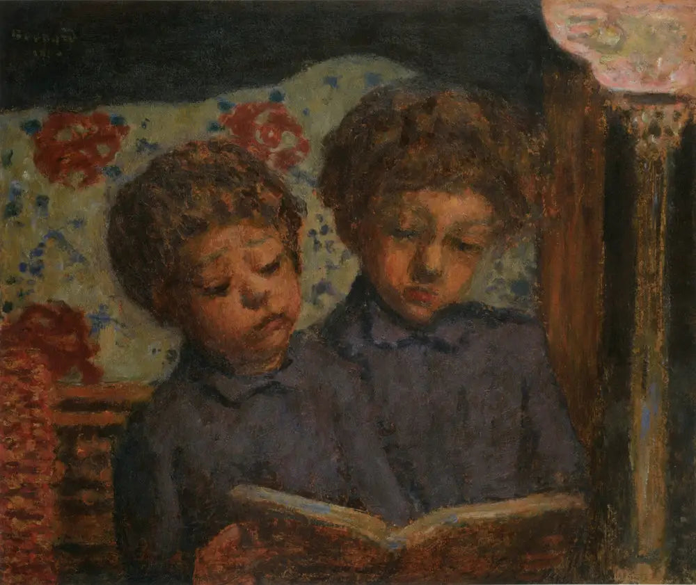 Reproduction du tableau « Enfants solfiants, Charles et Jean Terrasse - Pierre Bonnard » par Alpha Reproduction en peinture à l’huile