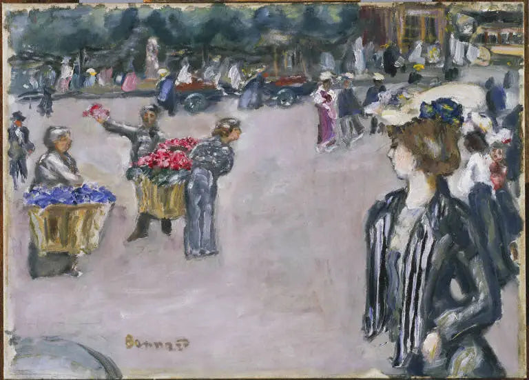 Reproduction du tableau « Mouvement de la rue - Pierre Bonnard » par Alpha Reproduction en peinture à l’huile