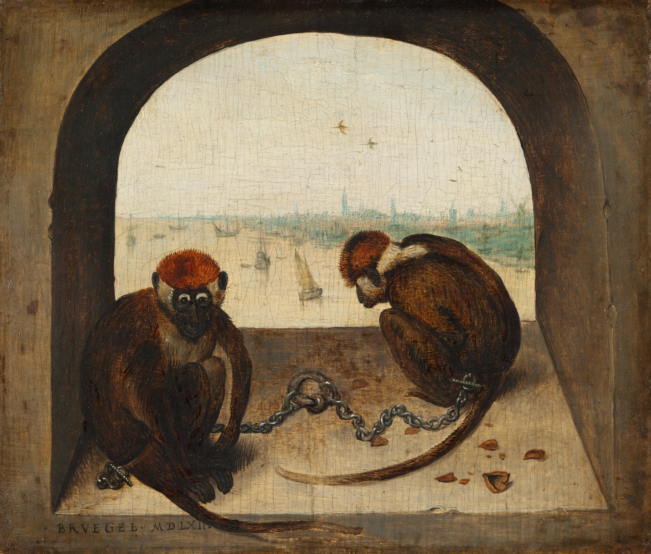 Dwa Małpy - Pieter Brueghel Starszy