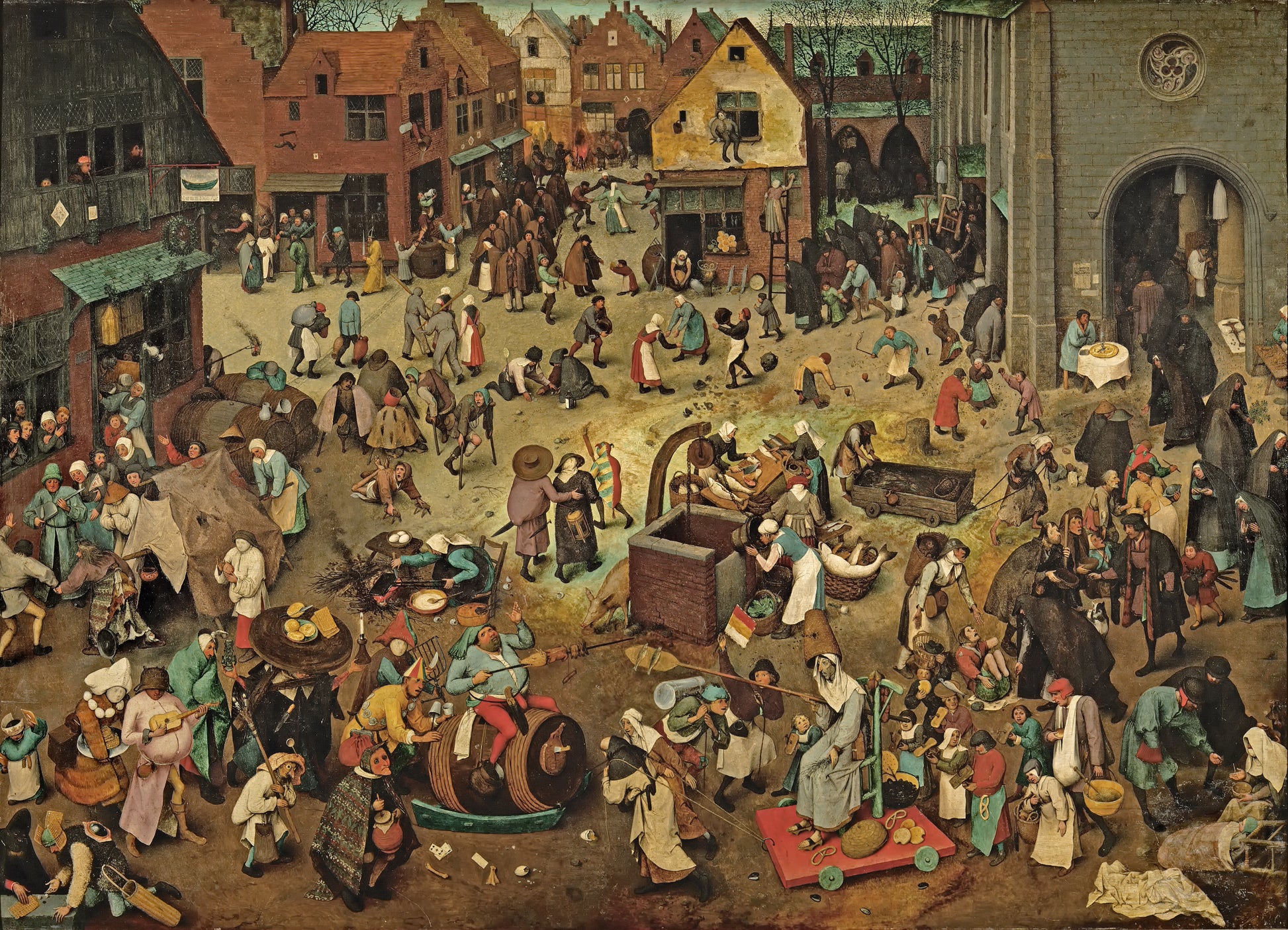 Walka Karnawału i Postu - Pieter Brueghel Starszy