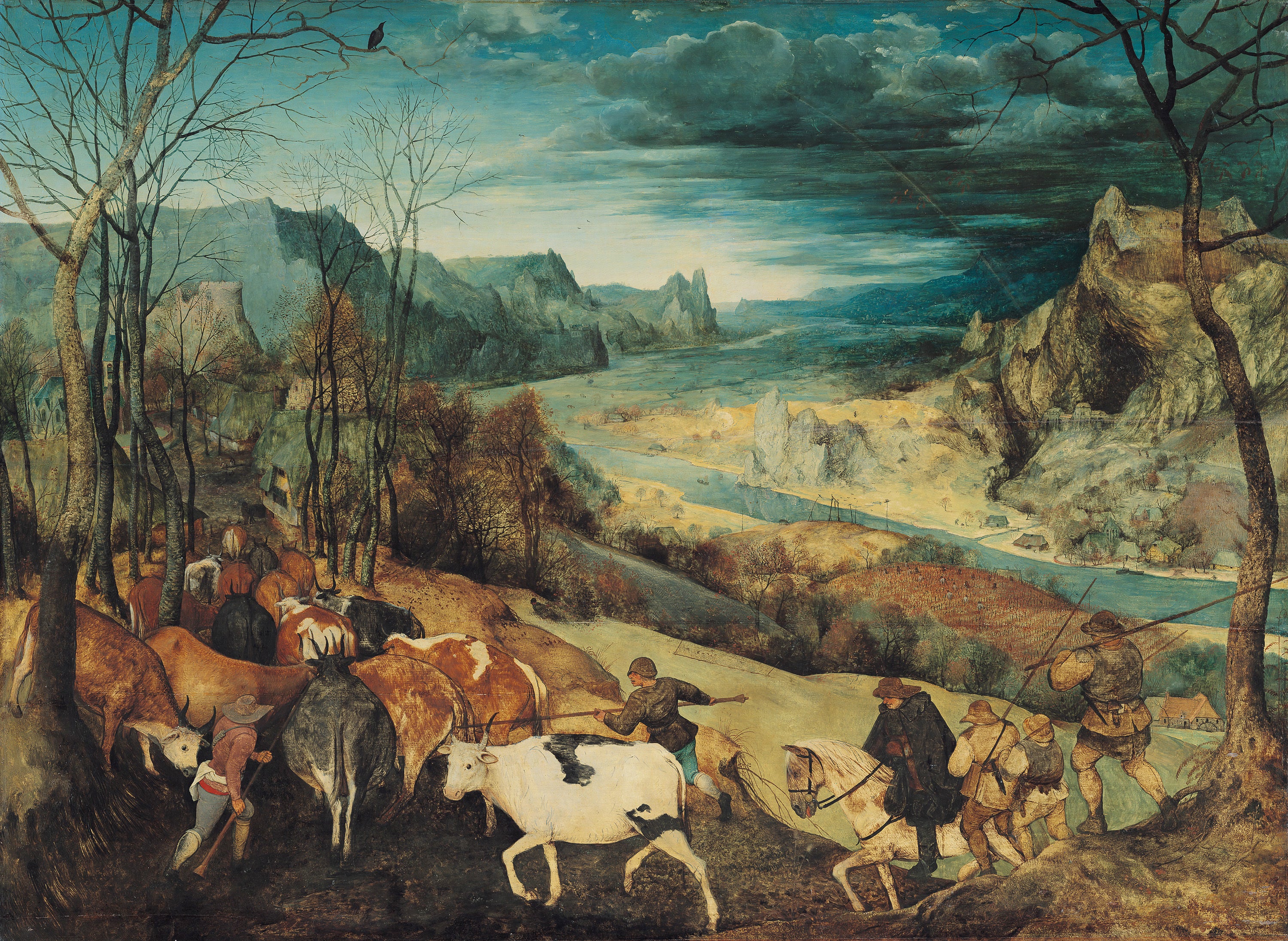 Powrót stad - Pieter Brueghel Starszy