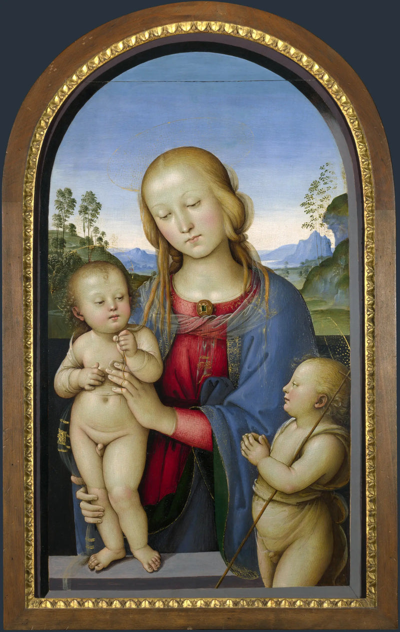 Matka Boska z Dzieciątkiem i świętym Janem - Pietro Perugino