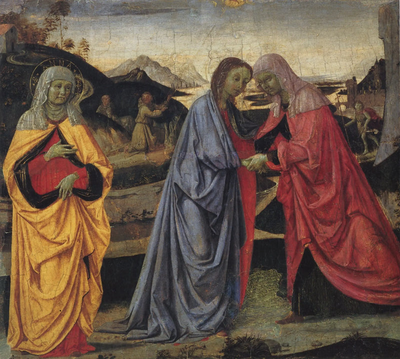 Zwiastowanie Najświętszej Maryi Pannie z świętą Anną - Pietro Perugino