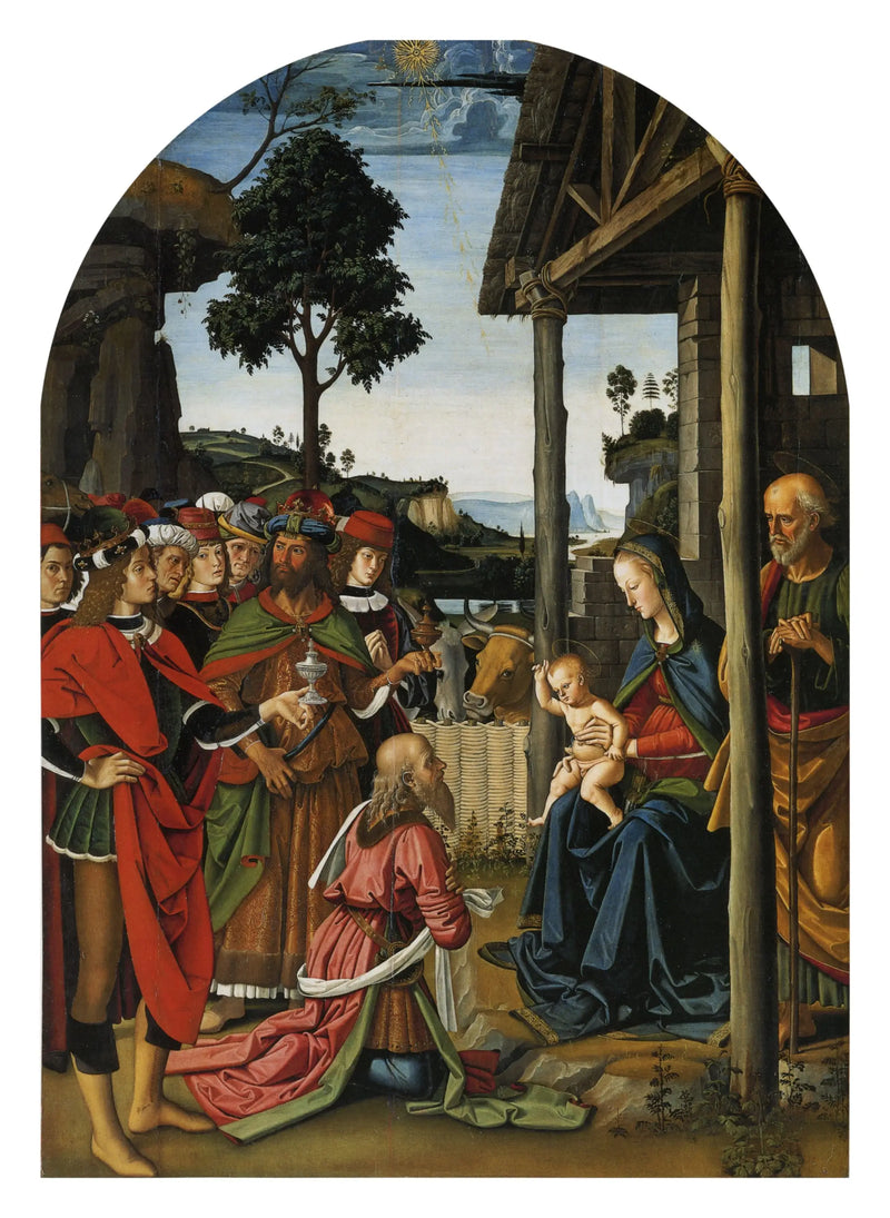 Uczczenie Trzech Króli - Pietro Perugino