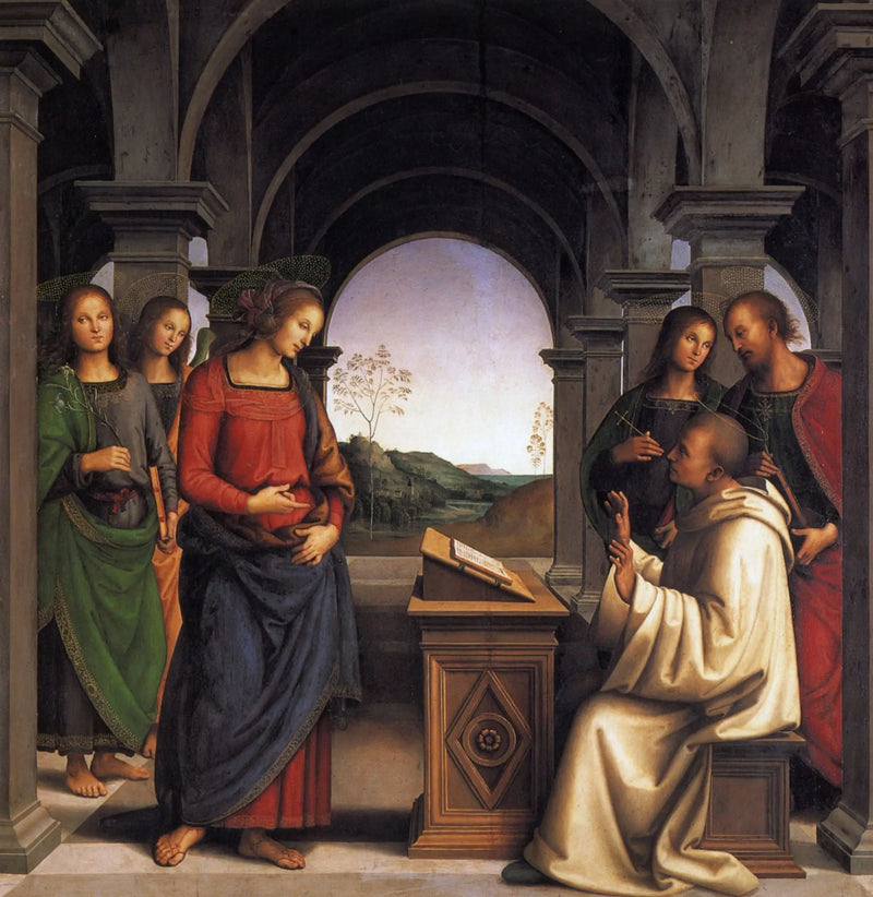 Objawienie się Matki Boskiej św. Bernardowi - Pietro Perugino