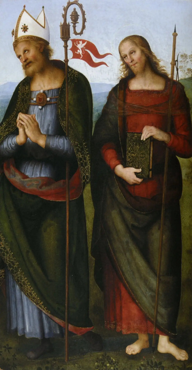 Święty Herculan i Święty Jakub Starszy - Pietro Perugino