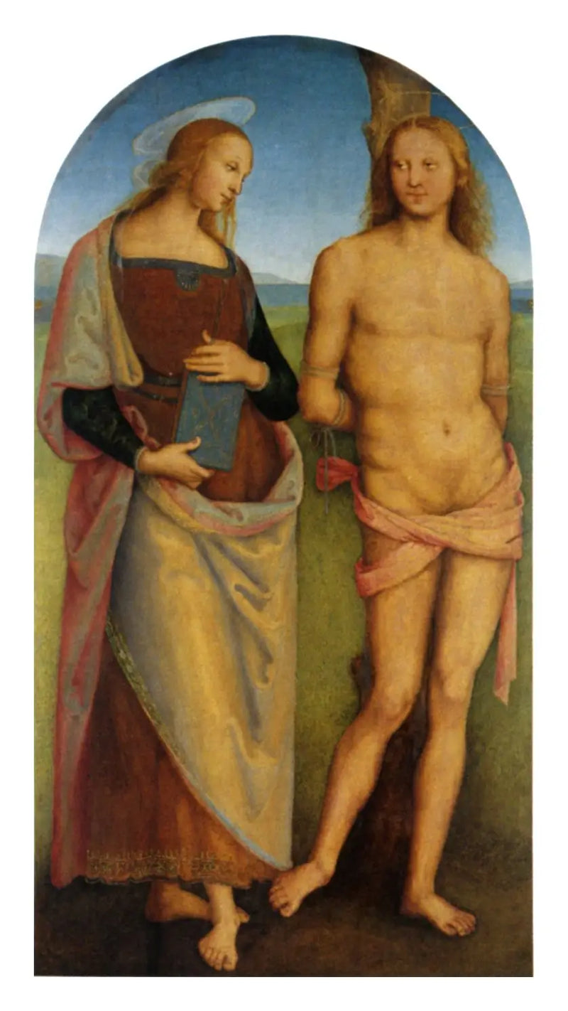 Święty Sebastian i Święta Apolonia - Pietro Perugino