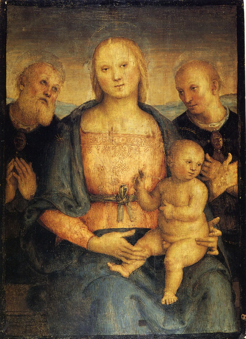 Matka Boska z Dzieciątkiem między świętymi Herculano i Konstantynem - Pietro Perugino
