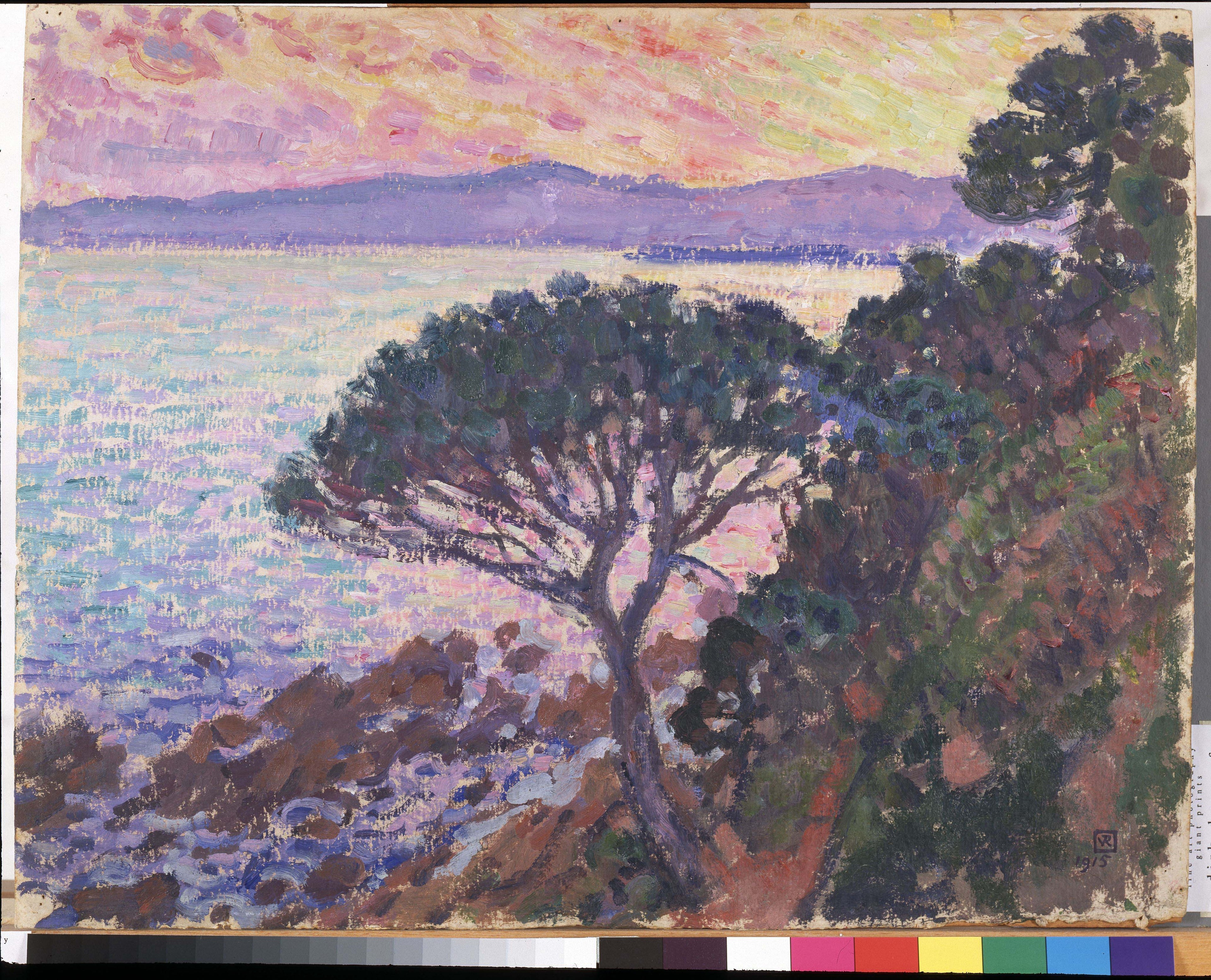 Pin parasol au bord de la mer - Théo van Rysselberghe - Alpha Reproduction