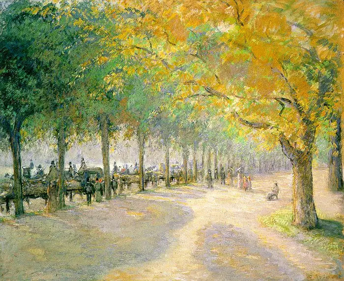 Reproduction du tableau « Hyde Park - Camille Pissarro » par Alpha Reproduction en peinture à l’huile