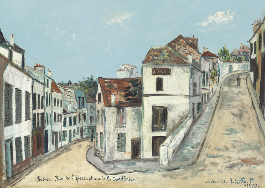 Pontoise. Rue de l'Eperon et rue de la Coutellerie (1914) - Maurice Utrillo