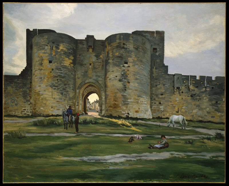 Brama Królowej w Aigues-Mortes - Frédéric Bazille