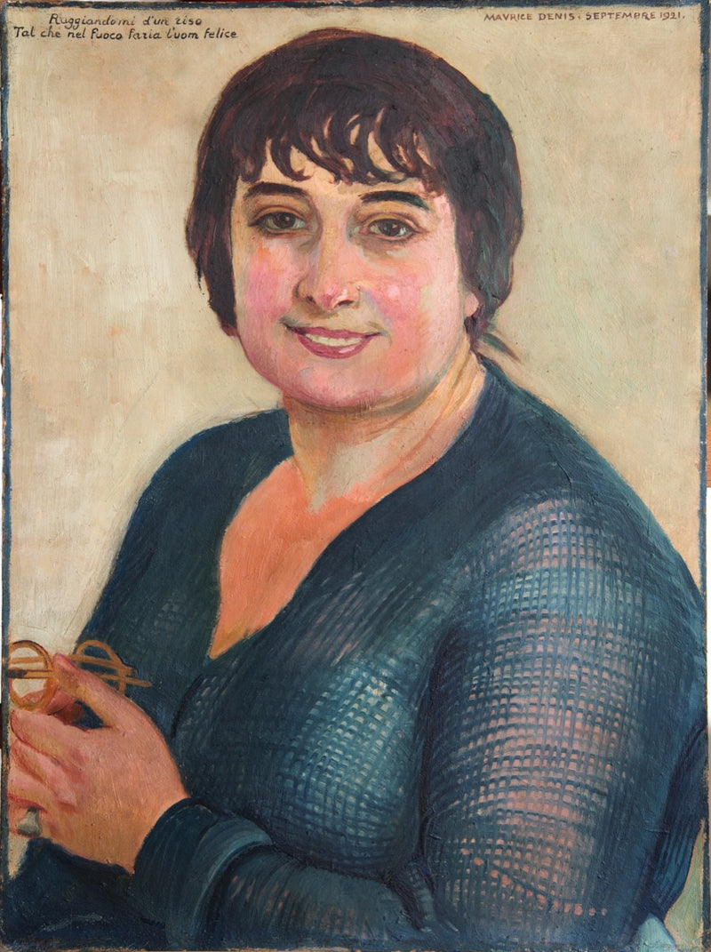 Portret Lisbeth w niebieskim - Maurice Denis