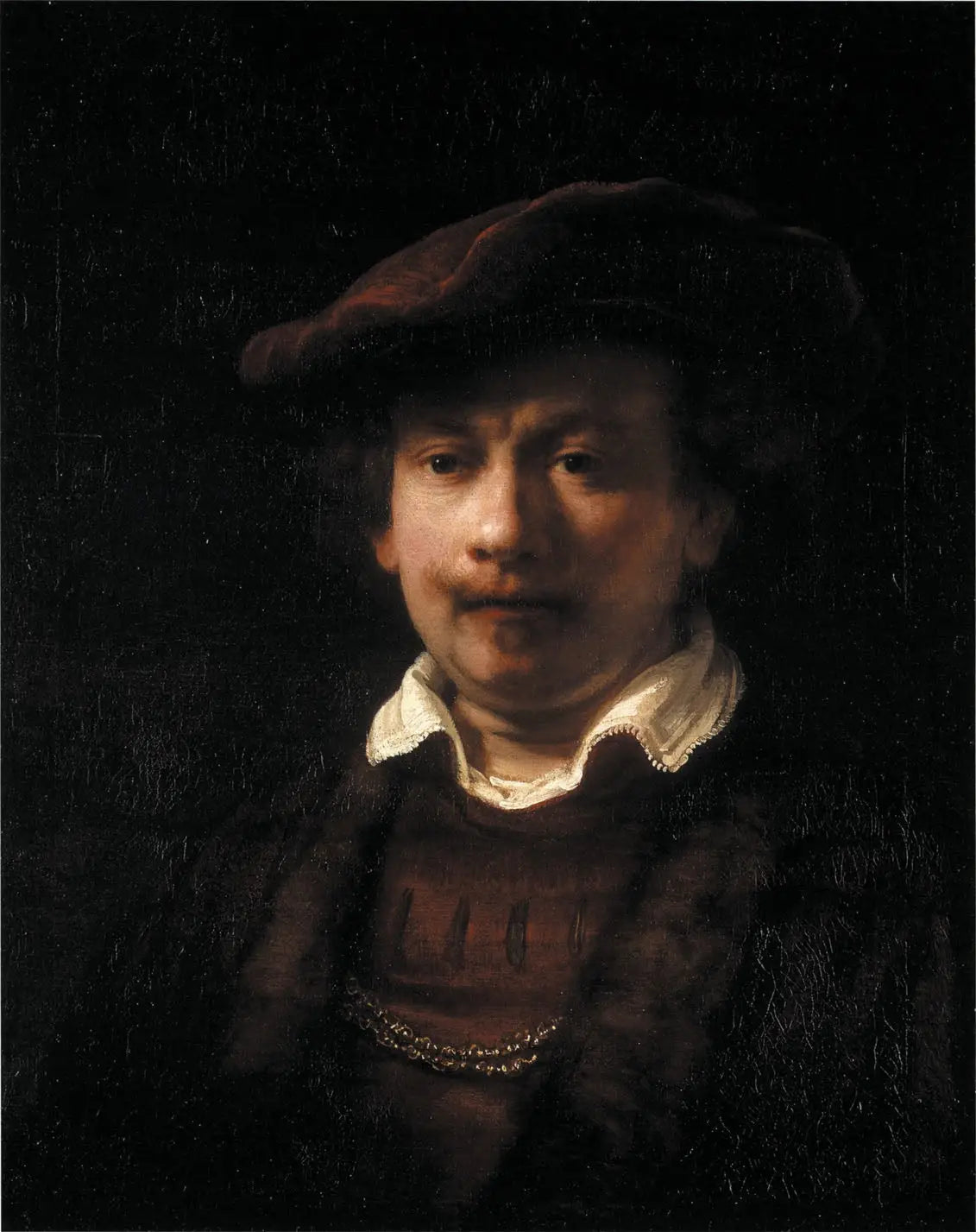 Reproduction du tableau « Autoportrait - Rembrandt » par Alpha Reproduction en peinture à l’huile