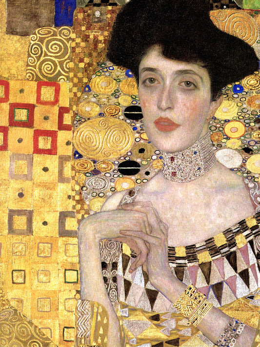 👑 Portret Adèle Bloch-Bauer I (Szczegół) – Gustav Klimt (1907)