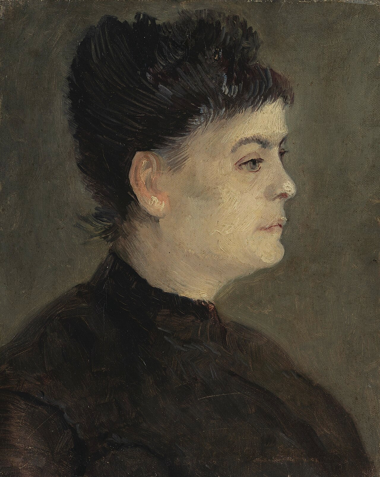 Reproduction du tableau « Portrait d'Agostina Segatori - Vincent van Gogh » par Alpha Reproduction en peinture à l’huile