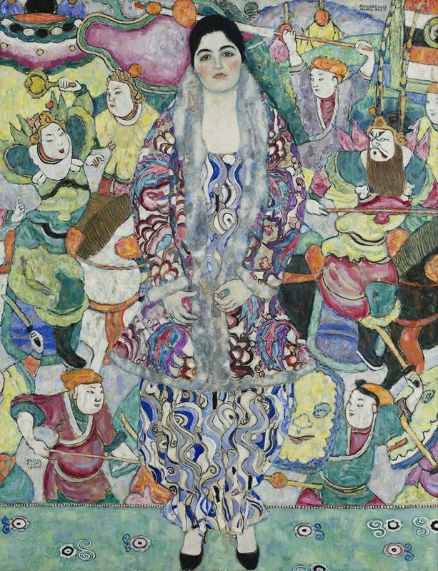 🎎✨ Portret Friederike Marii Beer – Gustav Klimt (1916)