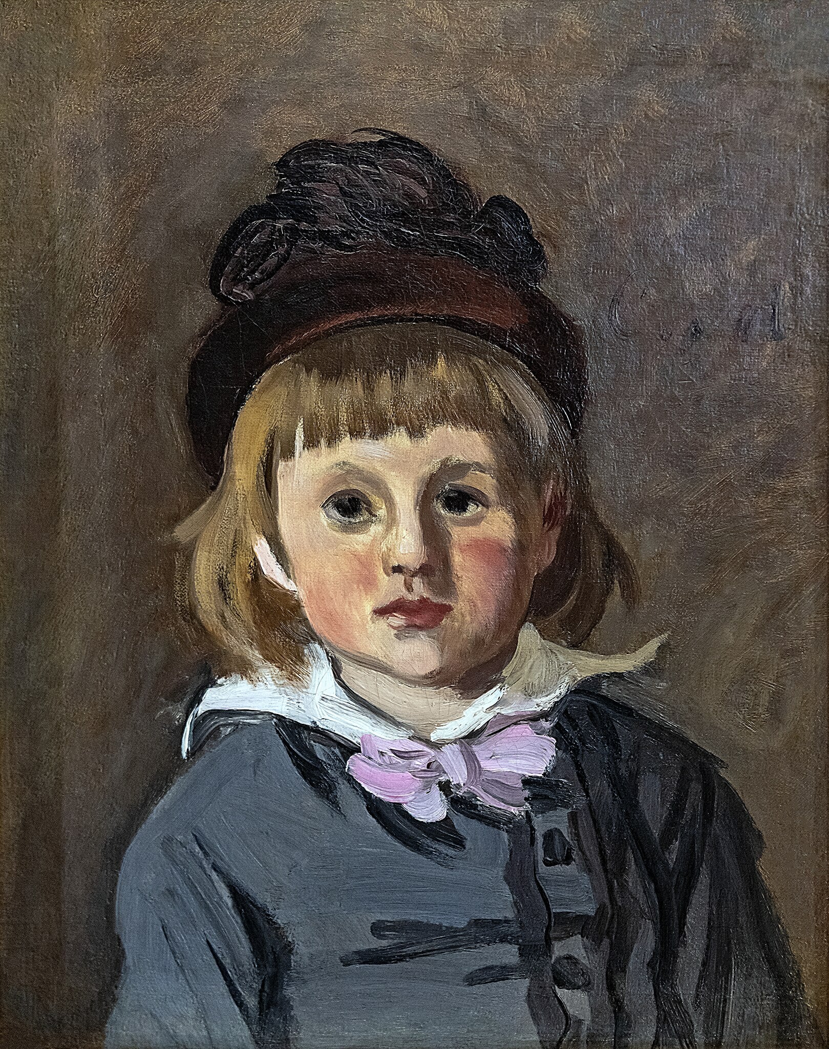 Portret Jean Monet w czapce z pomponem - Claude Monet