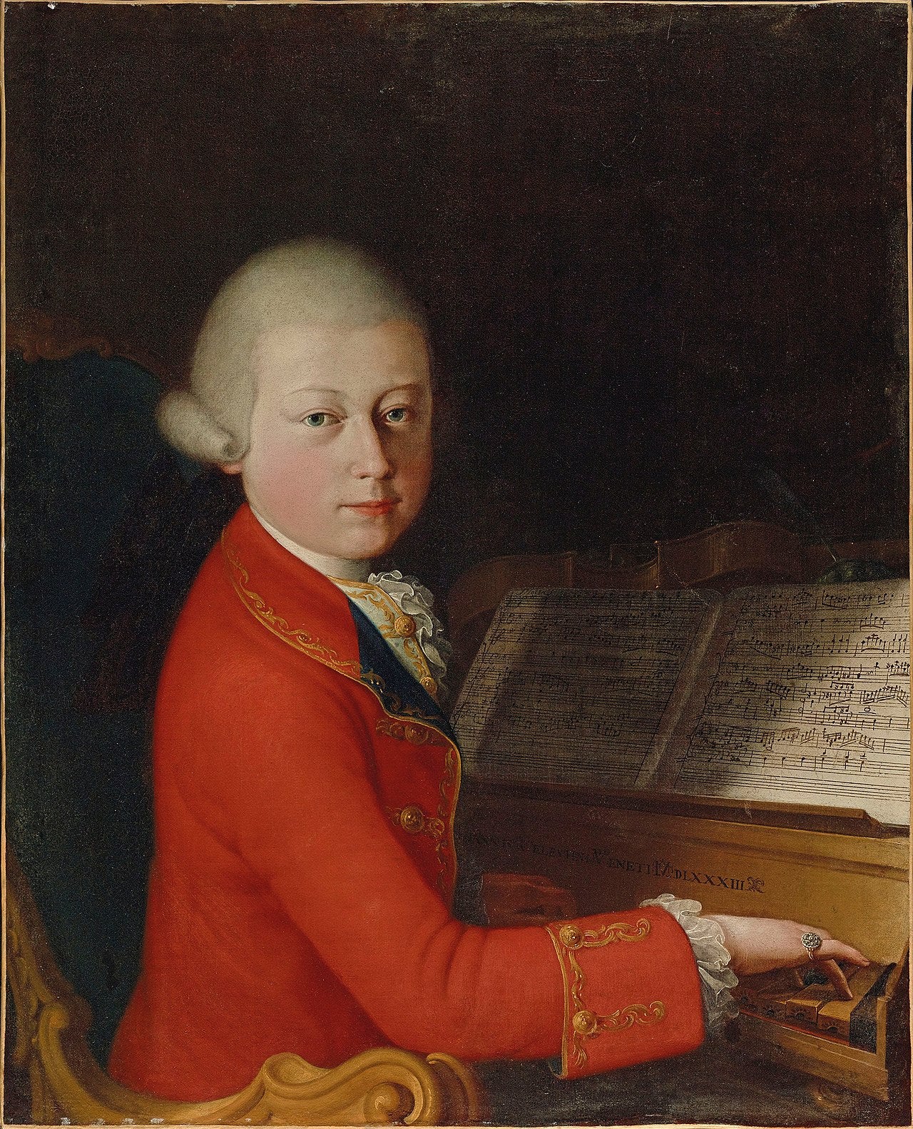 Portret Wolfganga Amadeusza Mozarta w wieku 13 lat w Weronie (1770) – Giambettino Cignaroli