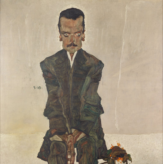🧠 Portret Wydawcy Eduarda Kosmacka – Egon Schiele (1910)
