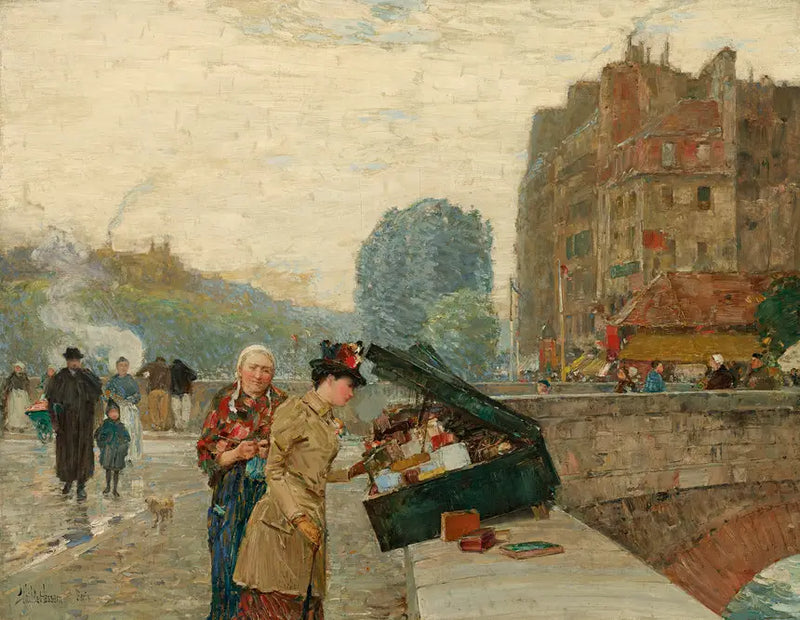 Quai Saint-Michel - Childe Hassam