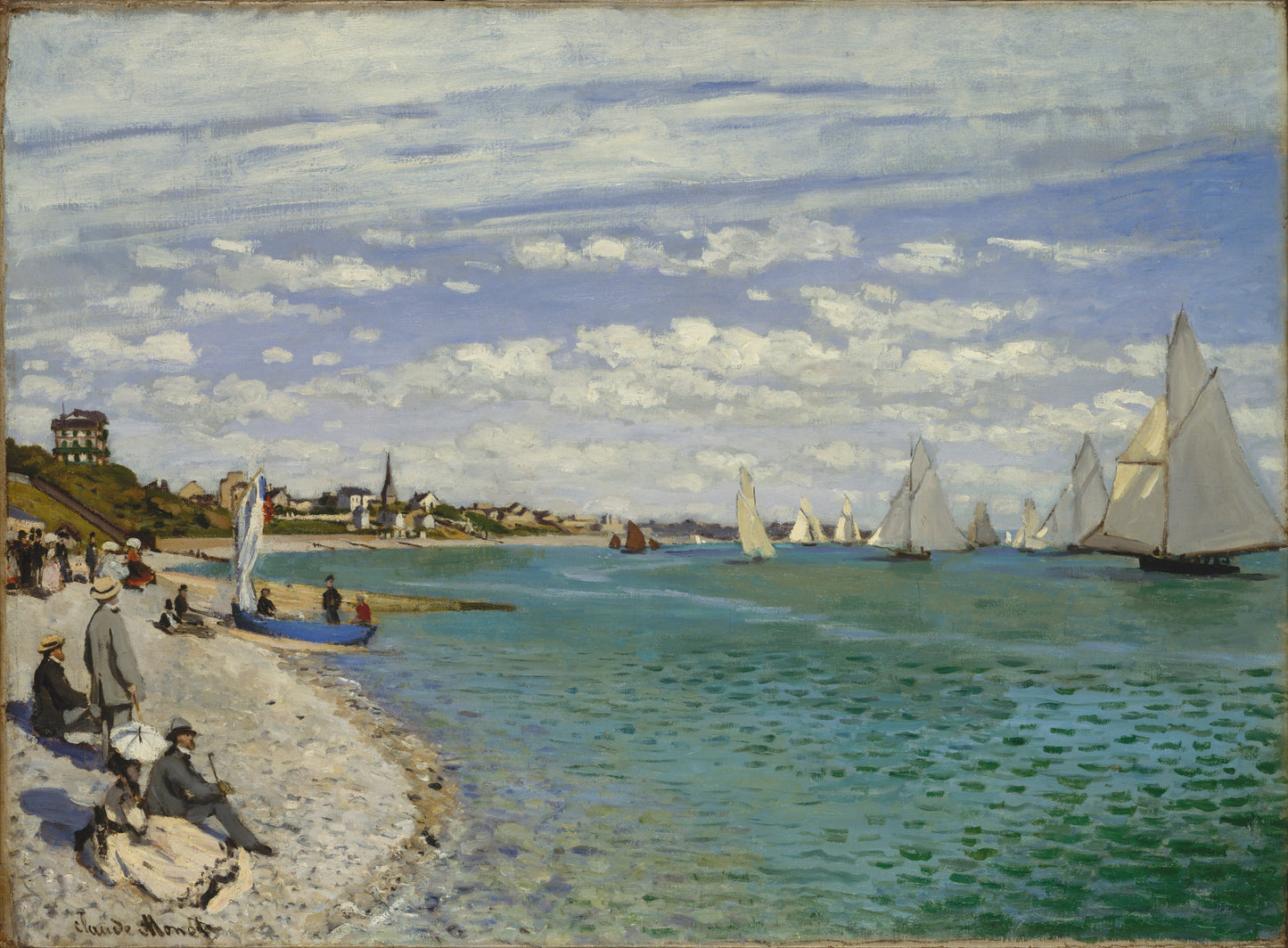 ⛵ Regaty w Sainte-Adresse – Claude Monet (1867)
