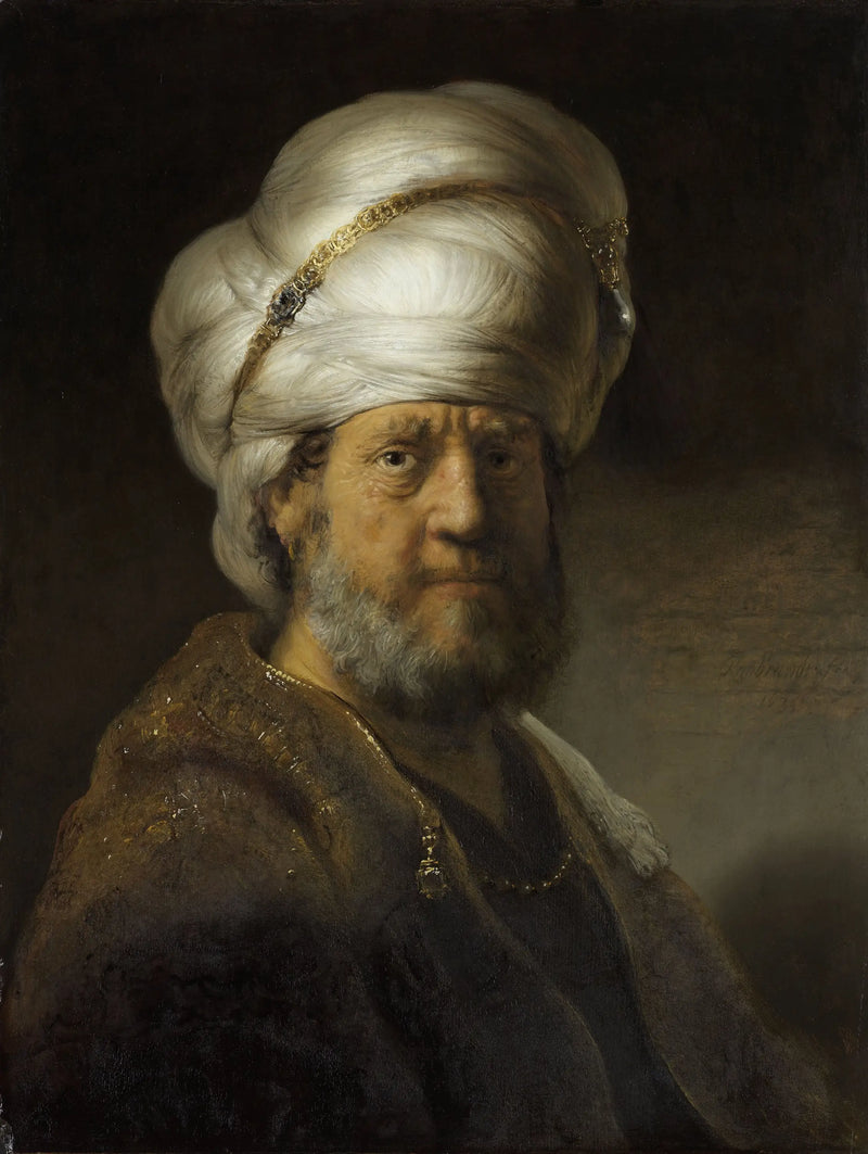 Mężczyzna w orientalnym kostiumie - Rembrandt